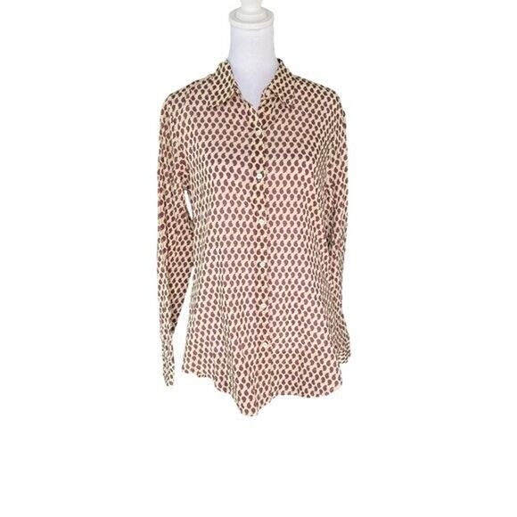 NILI LOTAN - Libby Paisley Button Down Dress Shirt Sz S - Picture 4 of 10